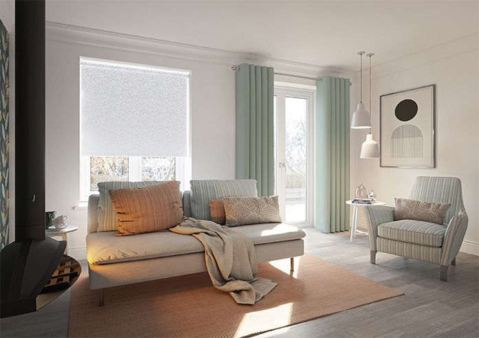 Jasmine (Blackout), Lily White - Roller Blind - Image 7